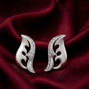 Elegant 925 Sterling Silver Pendant with Chain & Earrings Set